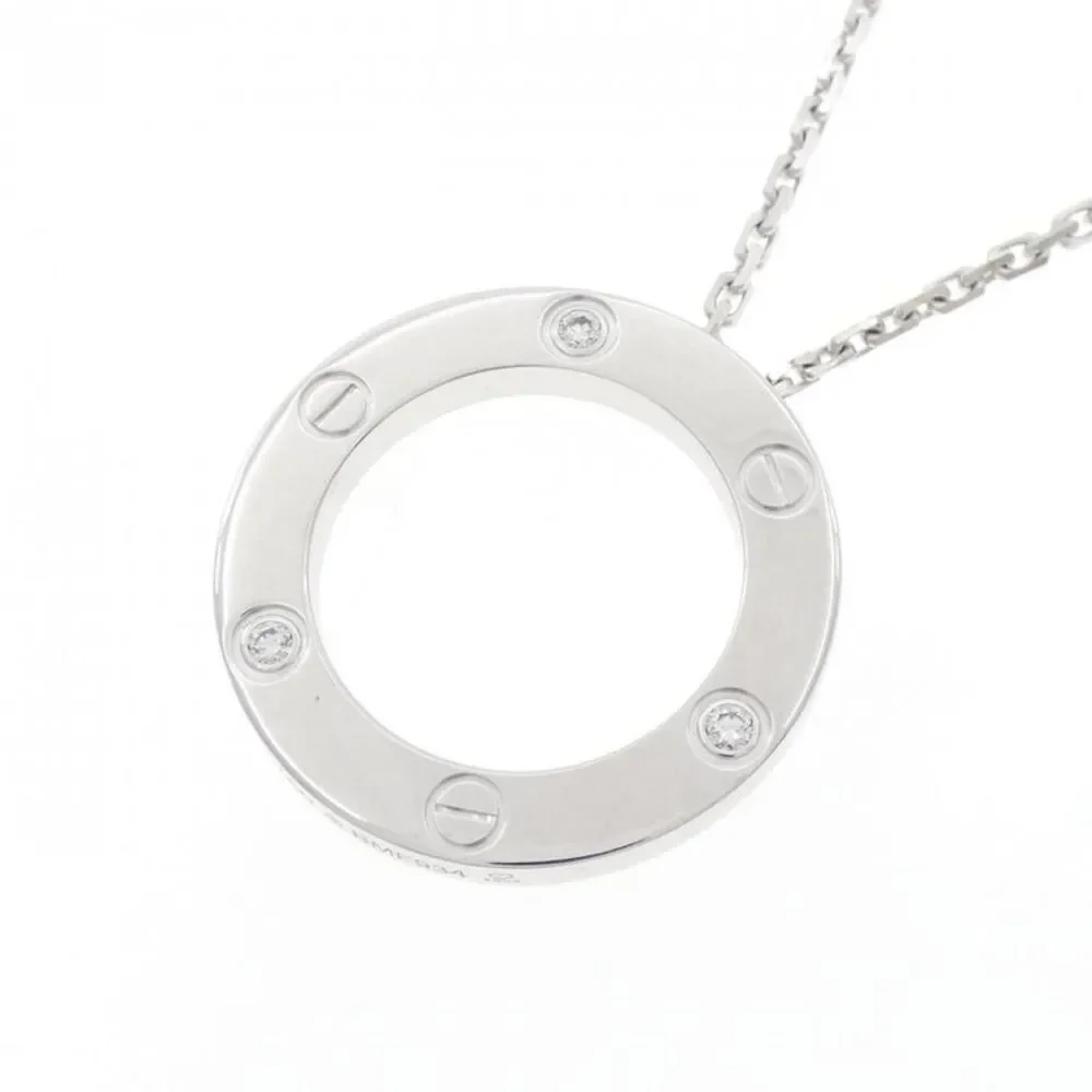 Cartier Love 750 White Gold Diamond Necklace